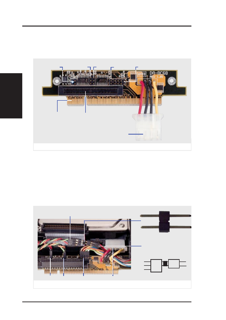 Ii. system components, Hot-swap tray connector board, Hot-swap tray rear connections | Asus AP6000 User Manual | Page 20 / 32