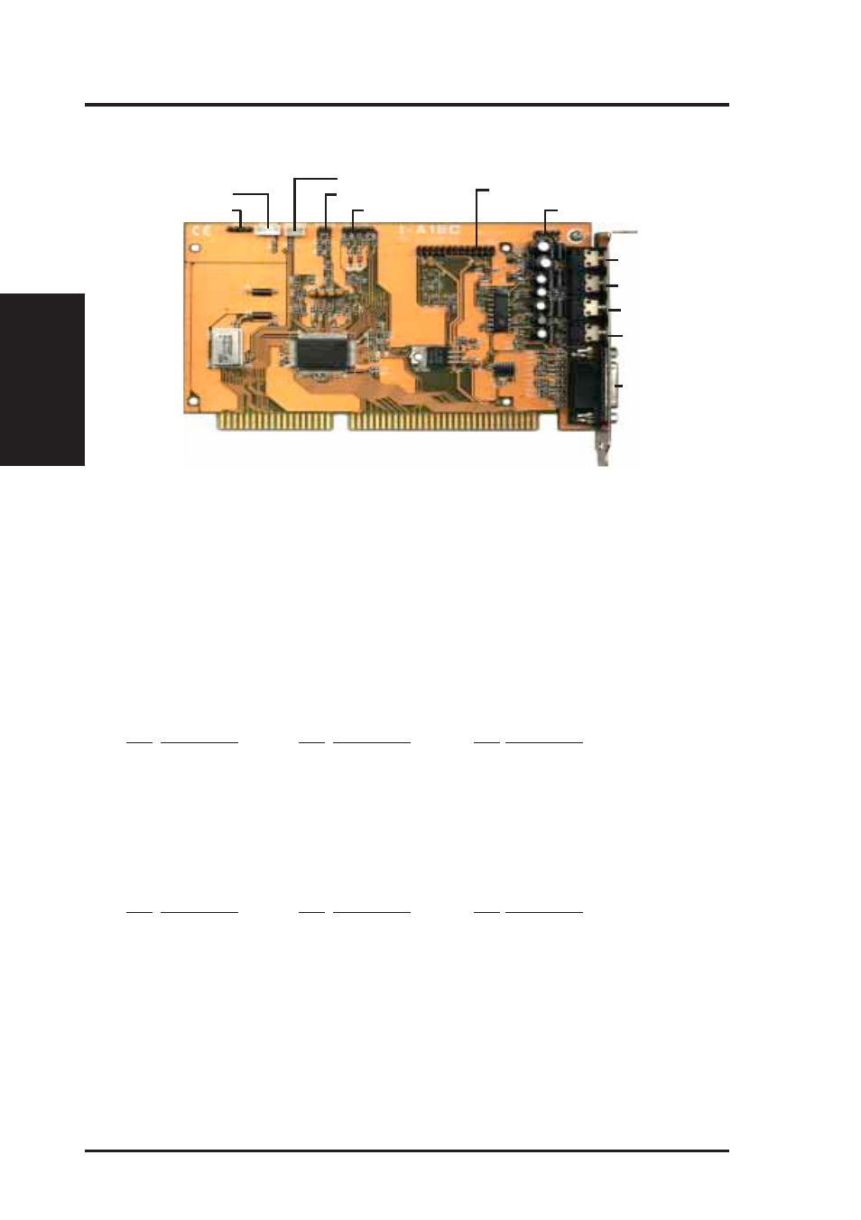 Vii. asus i-a16c audio card, Layout and connectors, Cd-audio connector pin definitions | Connectors | Asus SP97 User Manual | Page 64 / 96