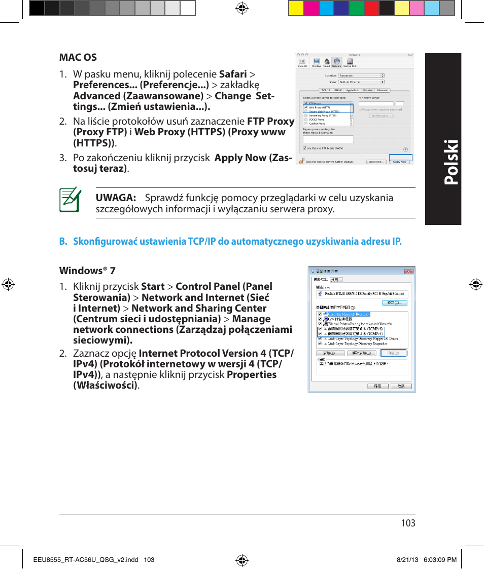 Polsk i | Asus RT-AC56U User Manual | Page 103 / 234