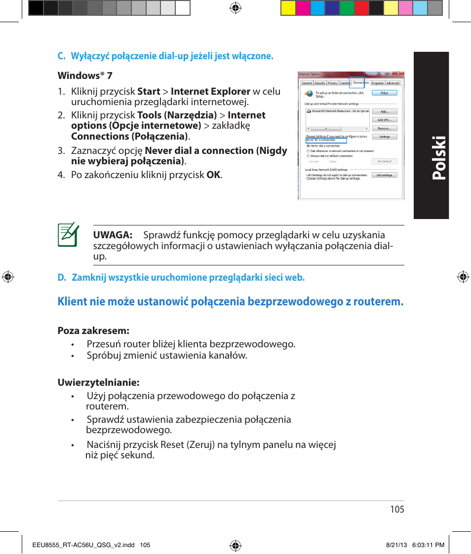 Polsk i | Asus RT-AC56U User Manual | Page 105 / 234