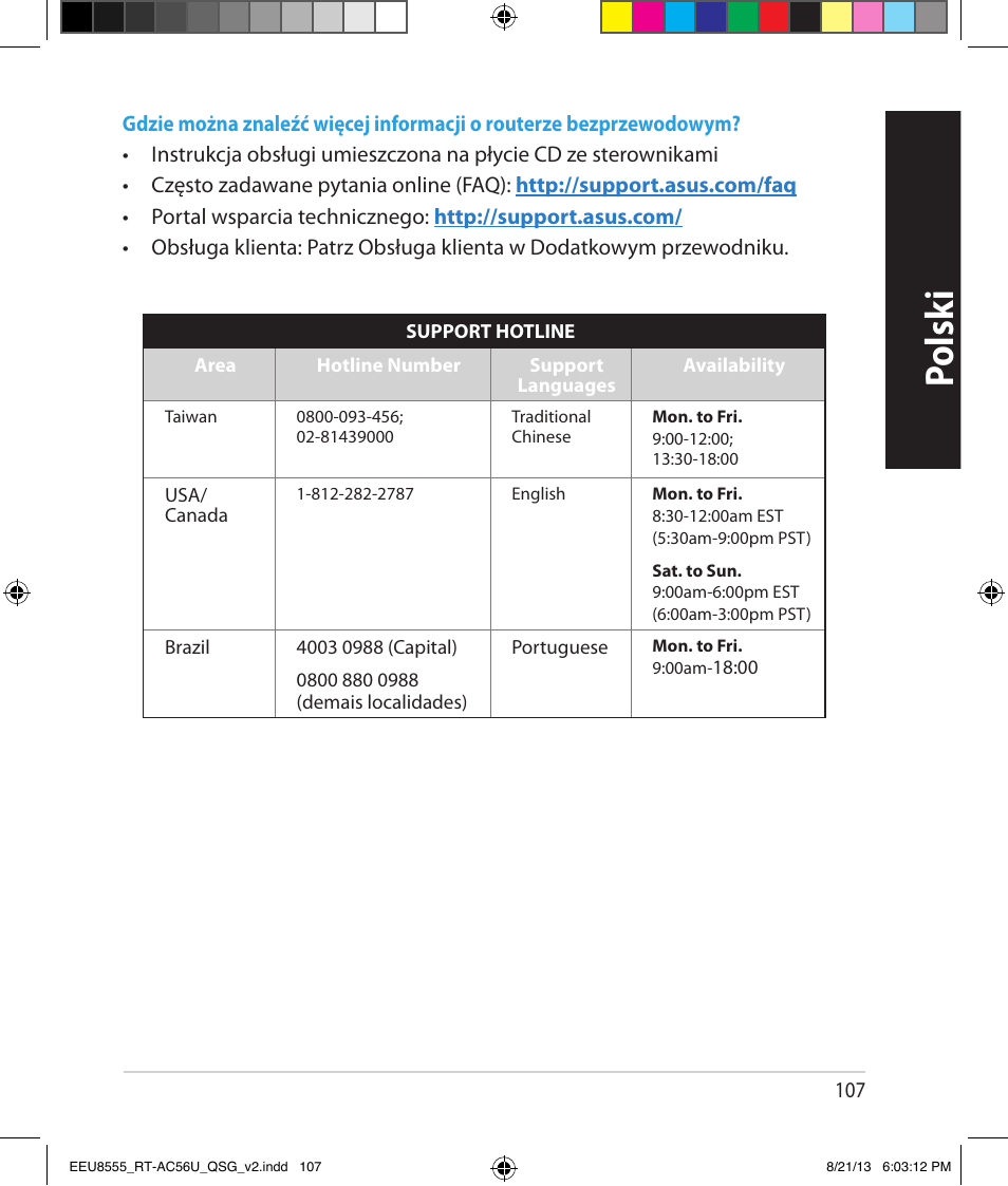 Polsk i | Asus RT-AC56U User Manual | Page 107 / 234