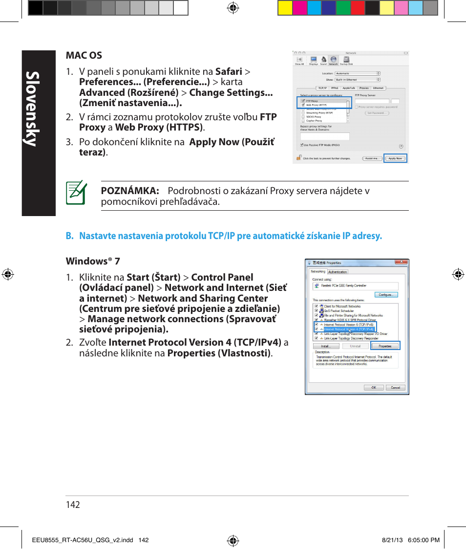 Slo vensk y | Asus RT-AC56U User Manual | Page 142 / 234