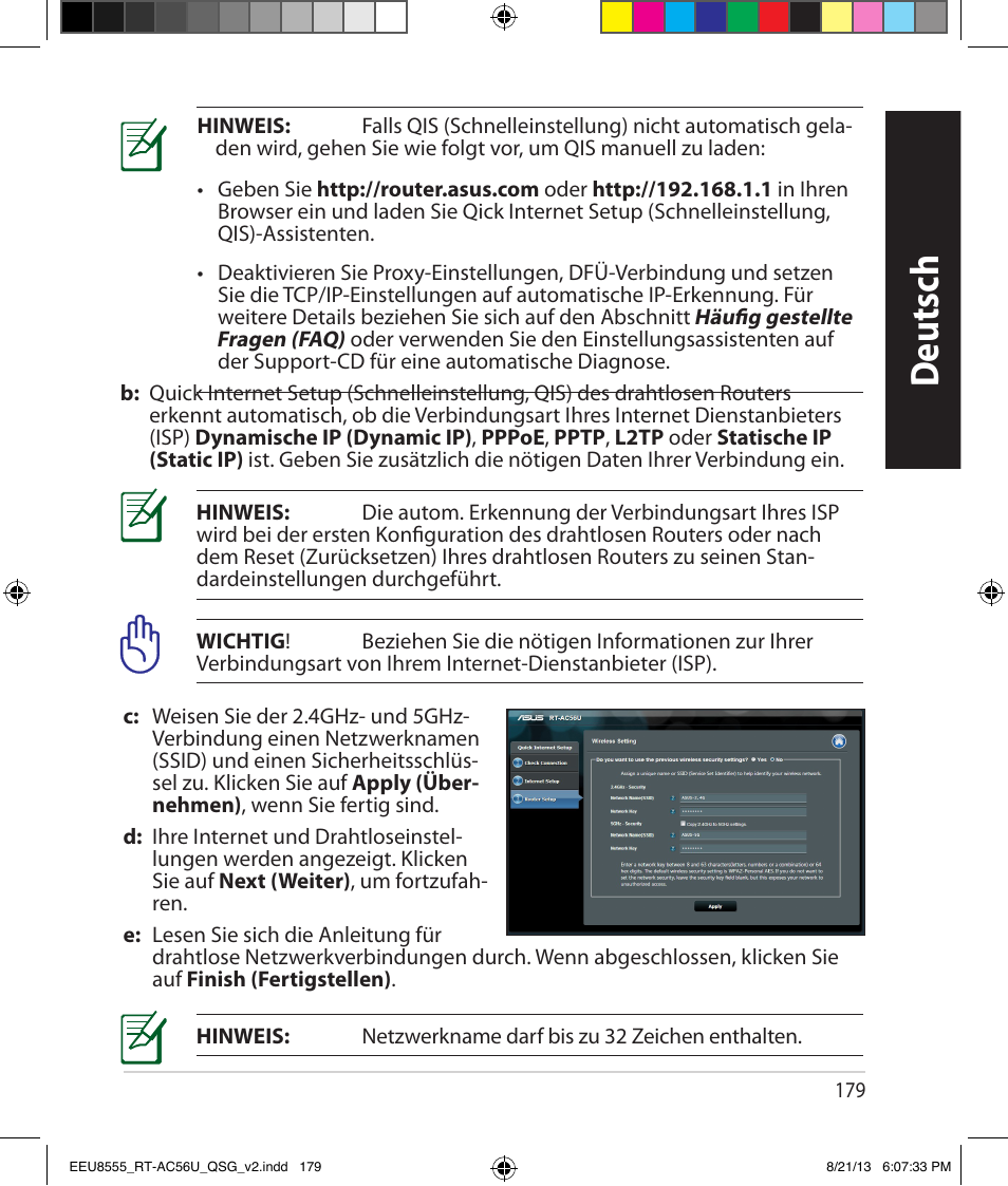 Deutsch | Asus RT-AC56U User Manual | Page 179 / 234