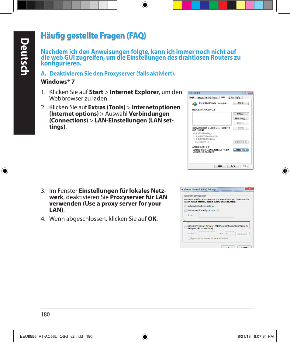 Deutsch, Häufig gestellte fragen (faq) | Asus RT-AC56U User Manual | Page 180 / 234