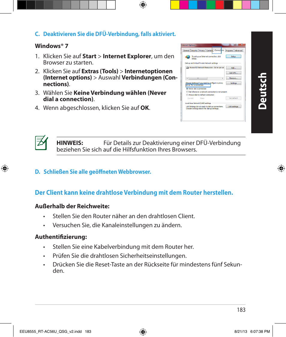 Deutsch | Asus RT-AC56U User Manual | Page 183 / 234