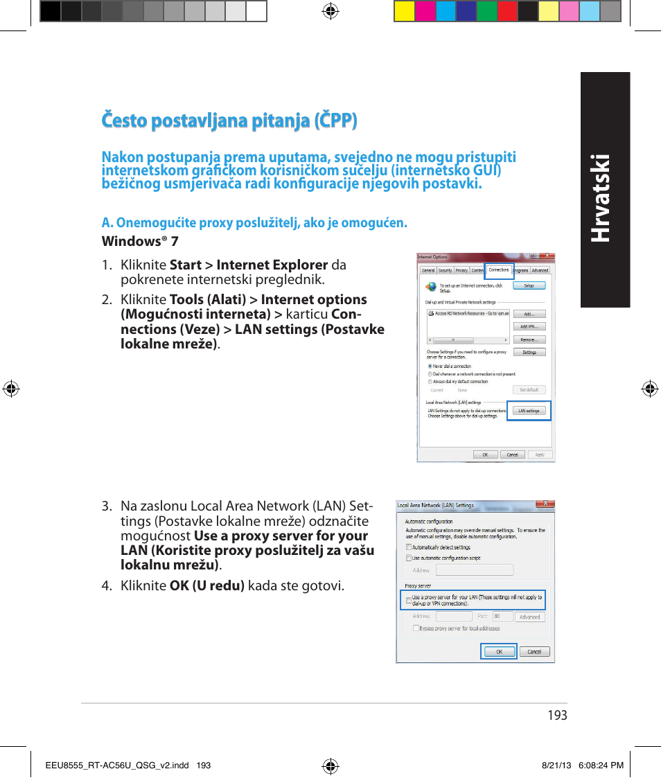 Hrv atsk i h rv atsk i, Često postavljana pitanja (čpp) | Asus RT-AC56U User Manual | Page 193 / 234