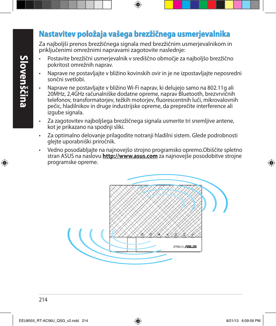 English slo venščina slo venščina | Asus RT-AC56U User Manual | Page 214 / 234