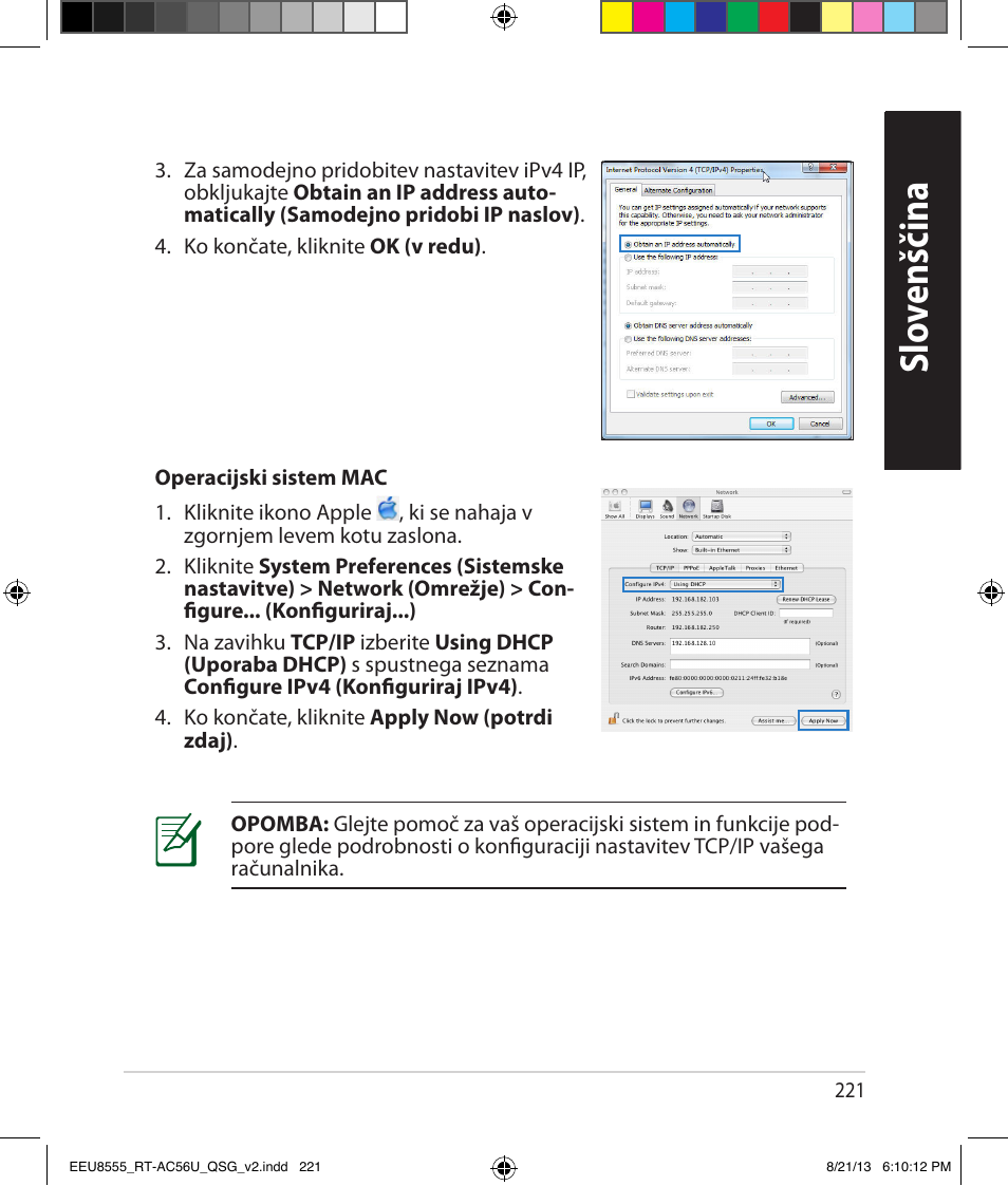 Slo venščina slo venščina | Asus RT-AC56U User Manual | Page 221 / 234