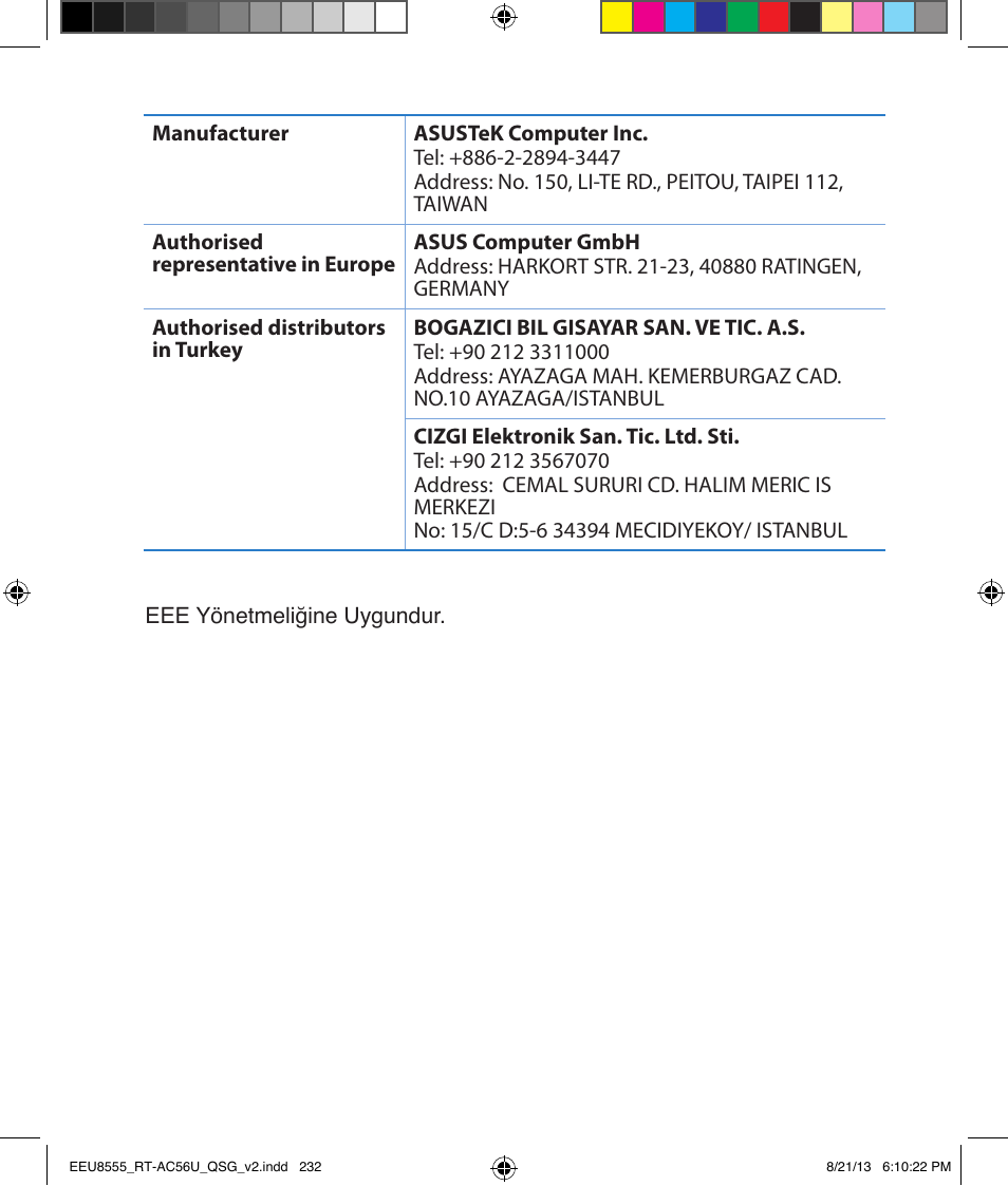 Asus RT-AC56U User Manual | Page 232 / 234