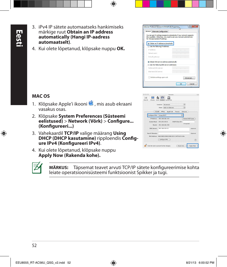 Eesti | Asus RT-AC56U User Manual | Page 52 / 234