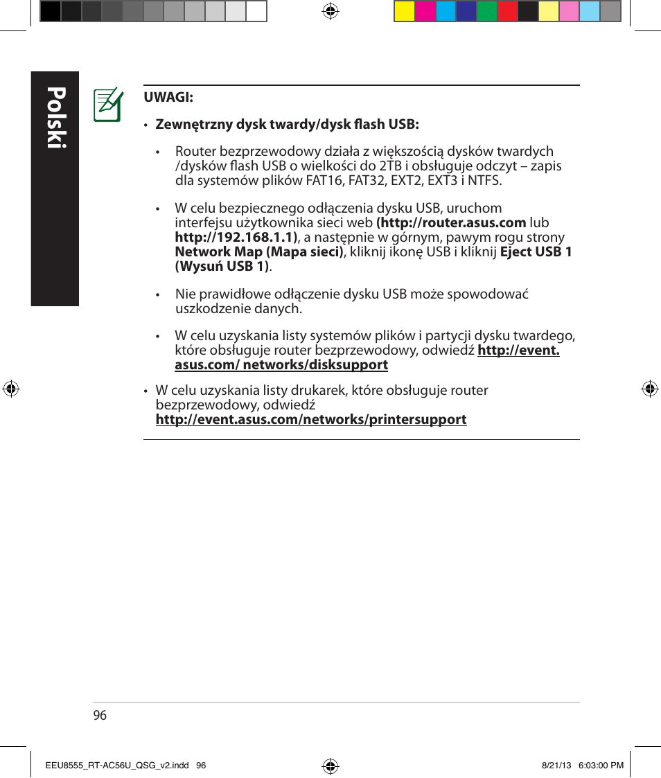 Polsk i | Asus RT-AC56U User Manual | Page 96 / 234