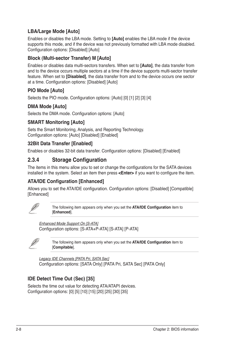 4 storage configuration, Storage configuration -8 | Asus P5G41-M SI/VGA User Manual | Page 34 / 44