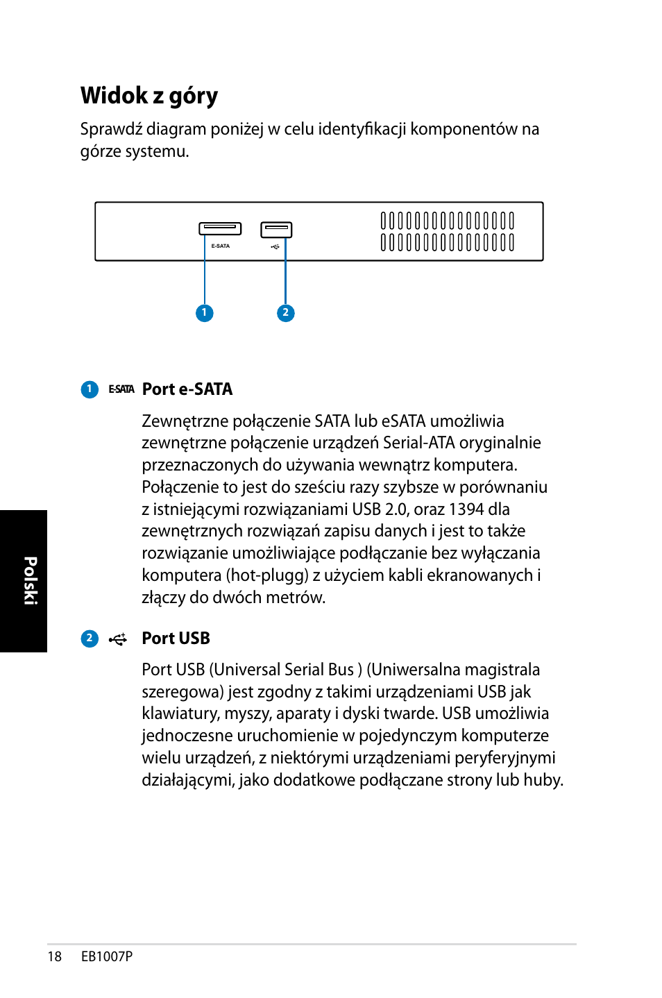 Widok z góry | Asus EB1007P User Manual | Page 120 / 136