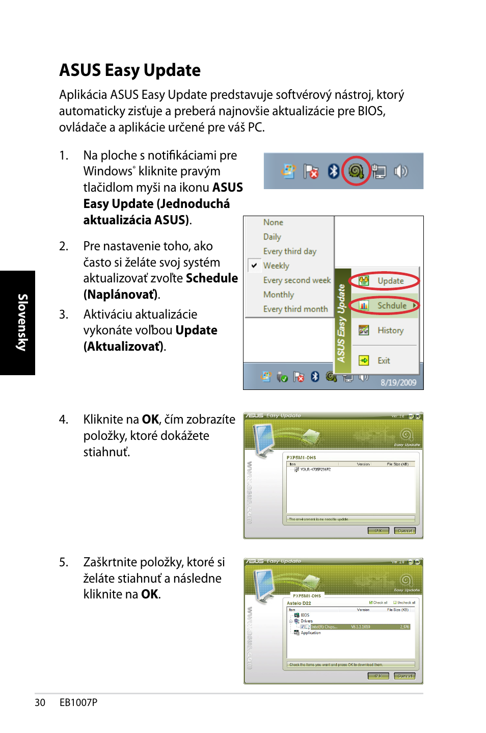 Asus easy update | Asus EB1007P User Manual | Page 98 / 136