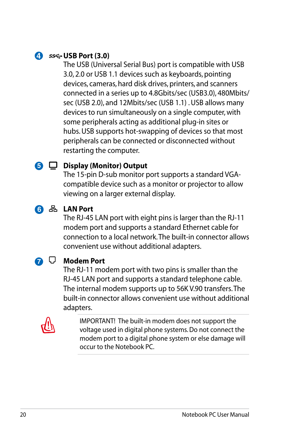 Asus B23E User Manual | Page 20 / 114