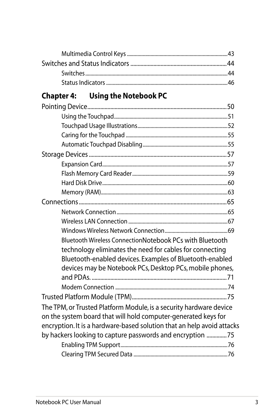 Asus B23E User Manual | Page 3 / 114