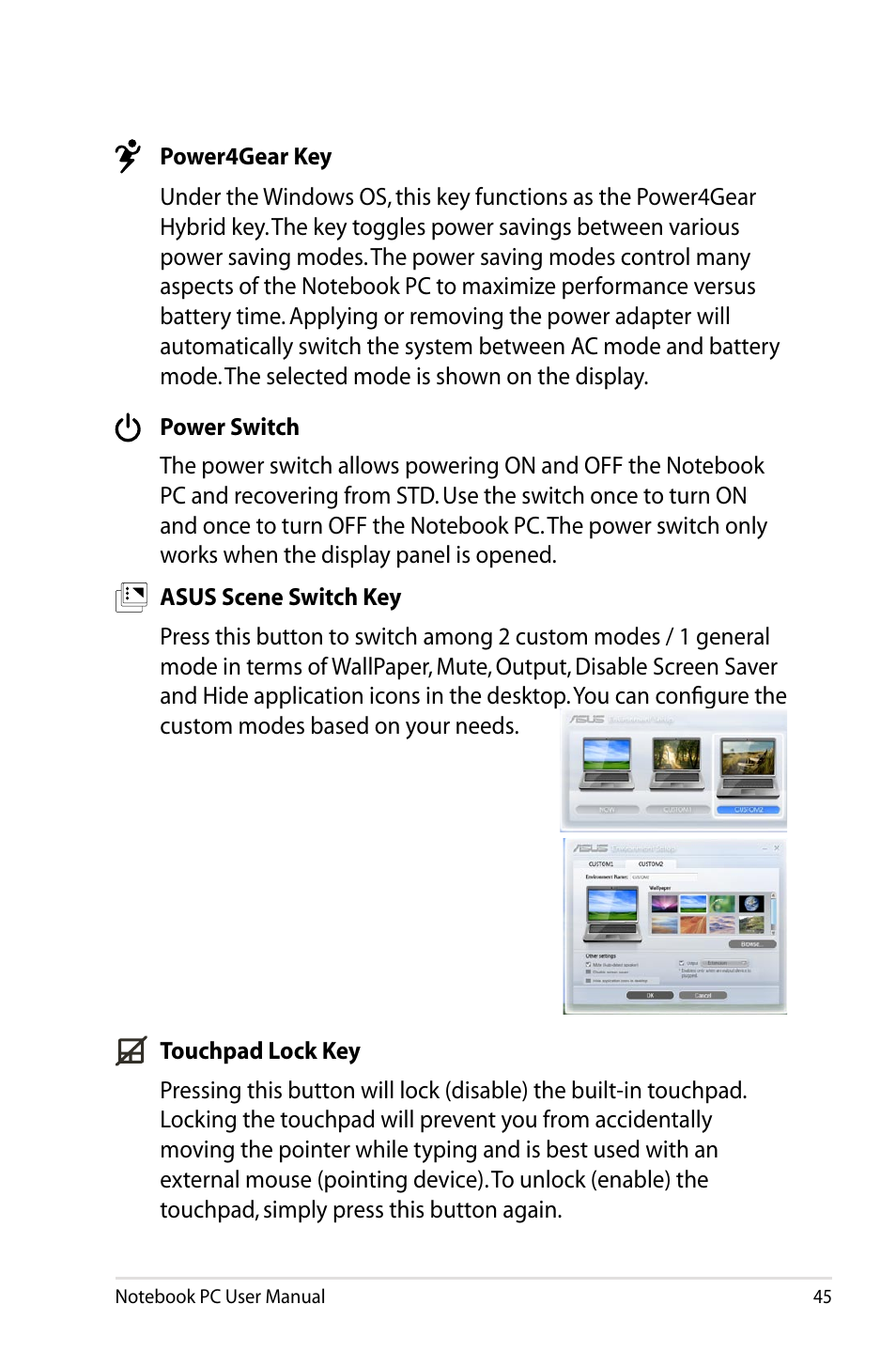 Asus B23E User Manual | Page 45 / 114