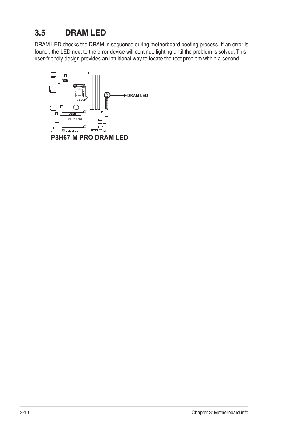 5 dram led | Asus V9-P8H67E User Manual | Page 53 / 78