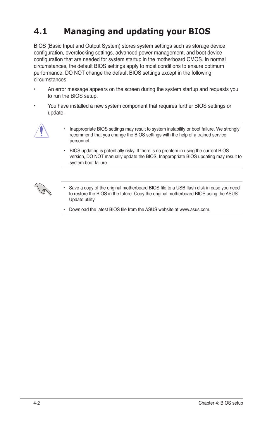 1 managing and updating your bios | Asus V9-P8H67E User Manual | Page 55 / 78