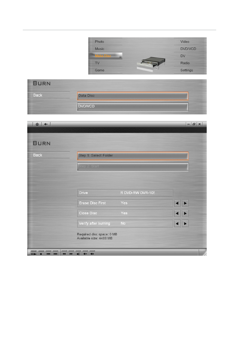 Make disc | Asus W1V User Manual | Page 22 / 36