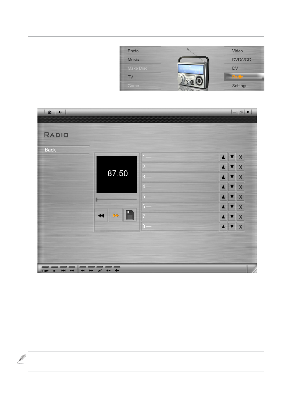 Radio | Asus W1V User Manual | Page 31 / 36