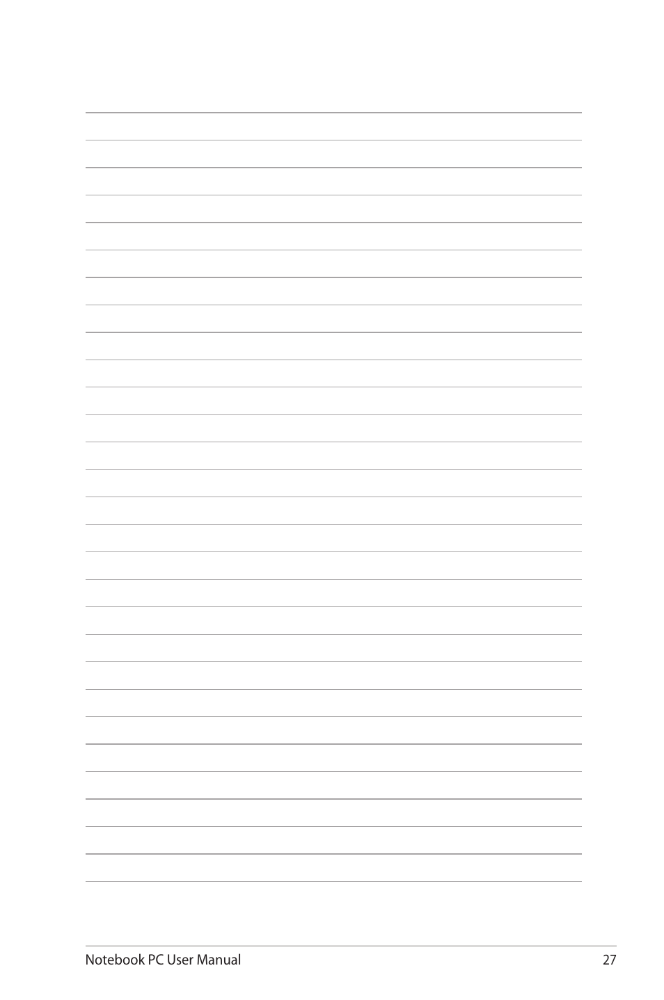 Asus U81A User Manual | Page 27 / 28