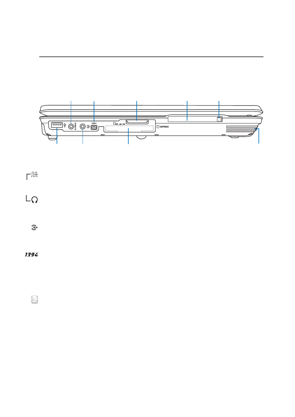 Left side | Asus Z71V User Manual | Page 21 / 74