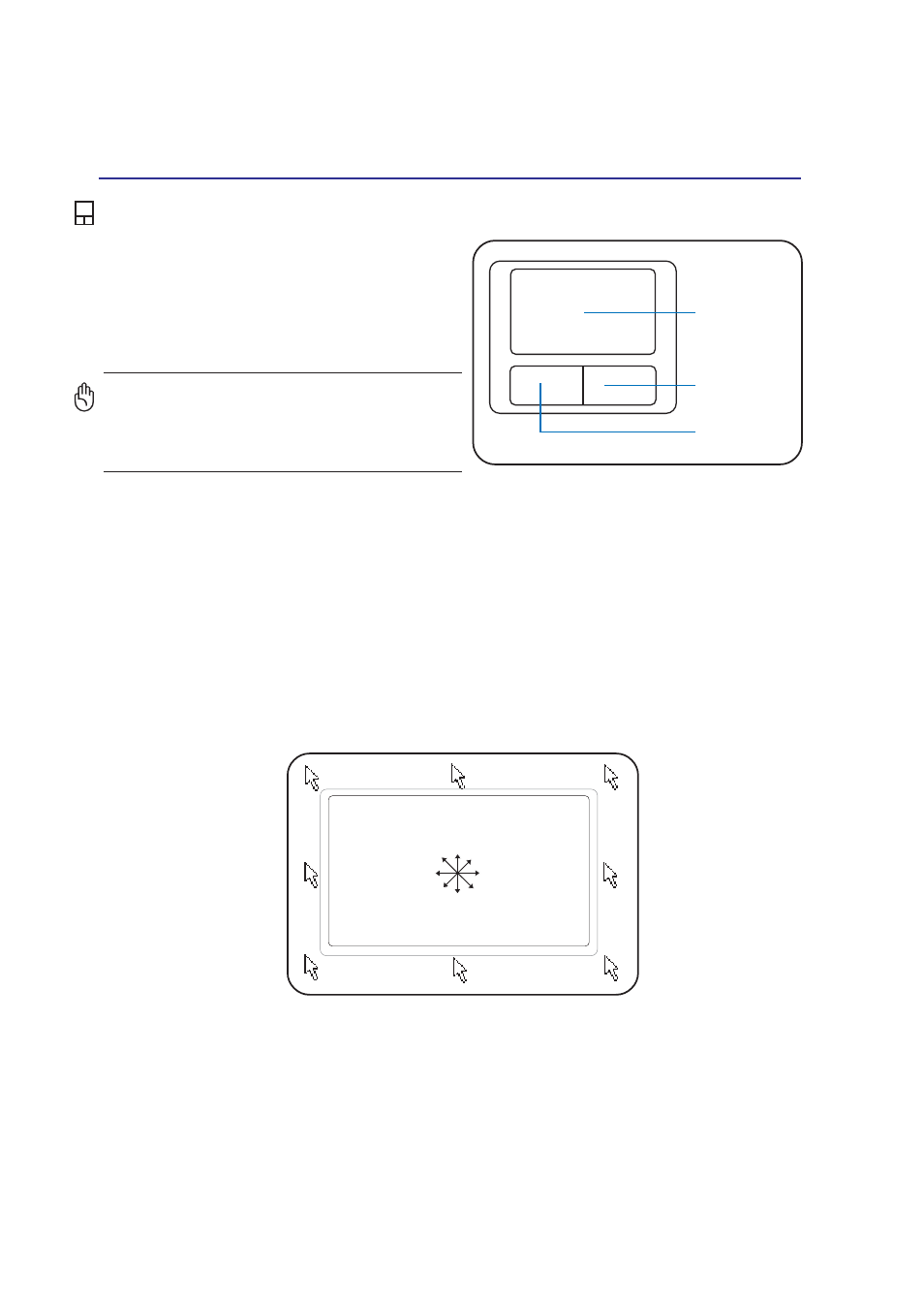 Pointing device, Using the touchpad | Asus Z71V User Manual | Page 42 / 74