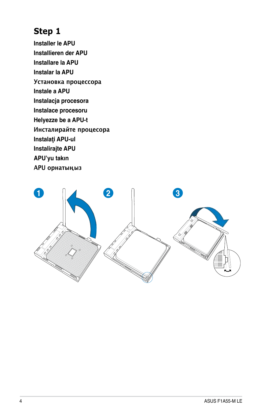 Step 1 | Asus F1A55-M LE User Manual | Page 4 / 12