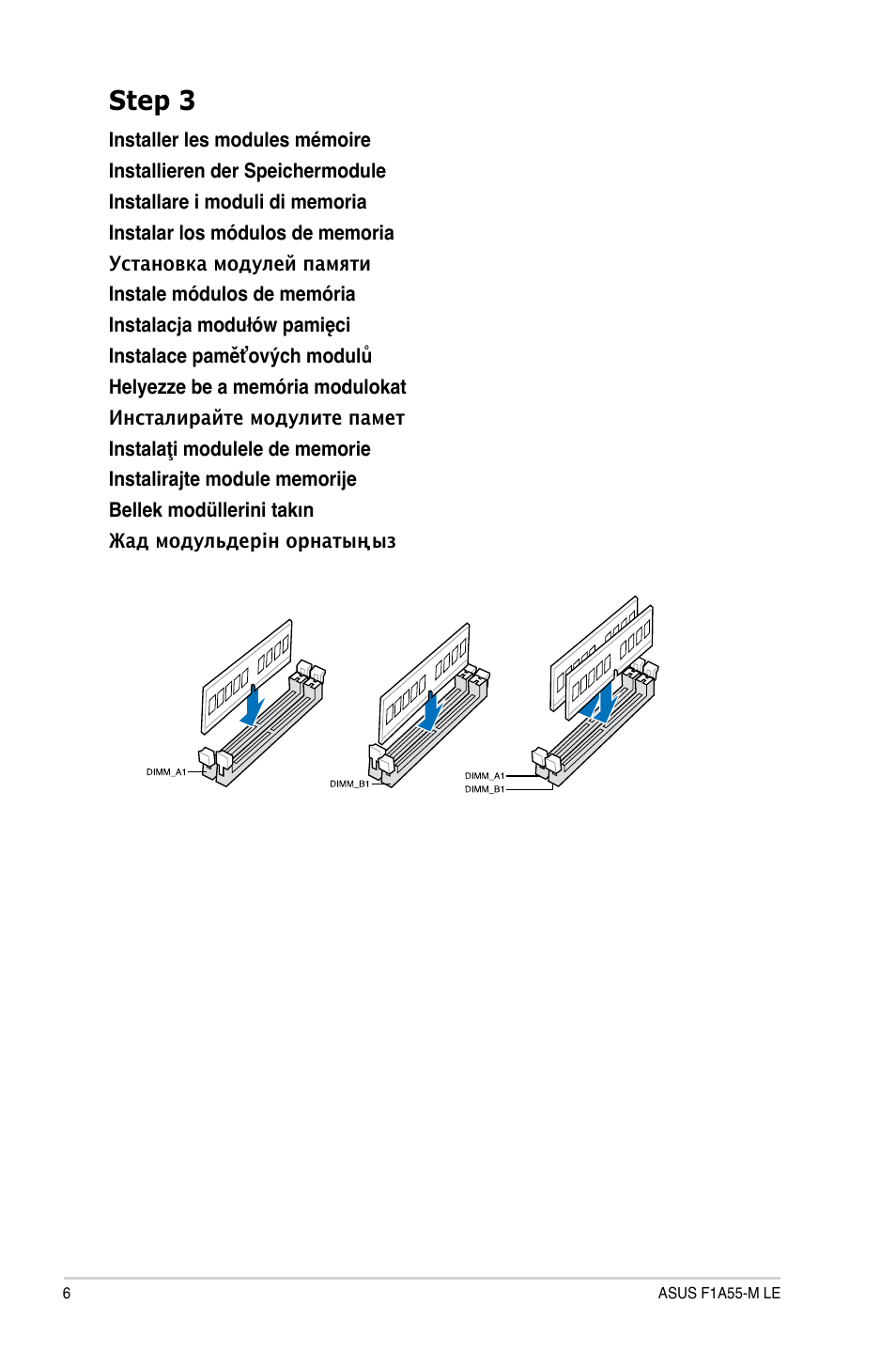 Step 3 | Asus F1A55-M LE User Manual | Page 6 / 12