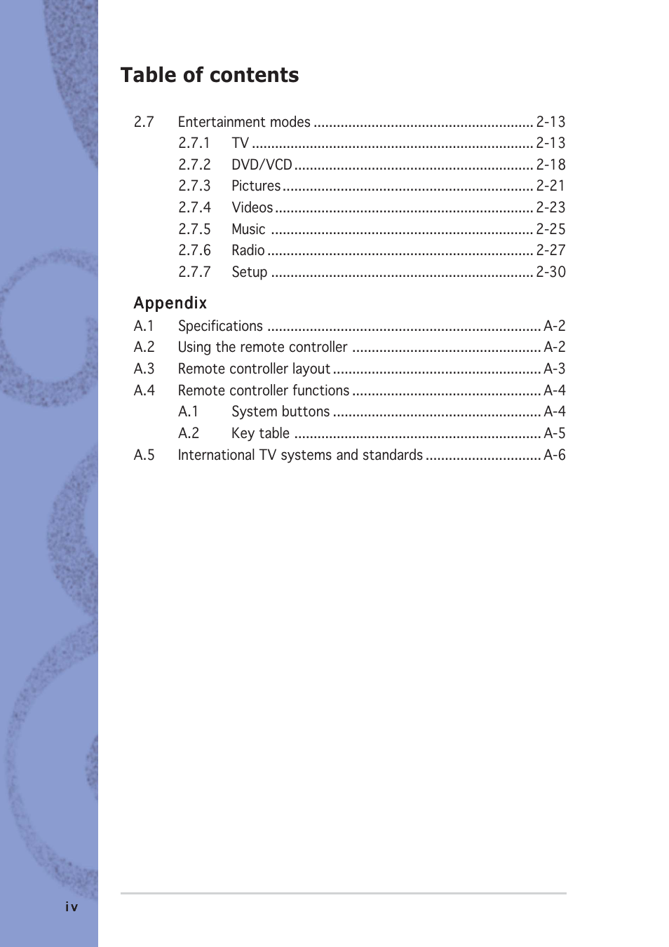 Asus S-presso User Manual | Page 4 / 64