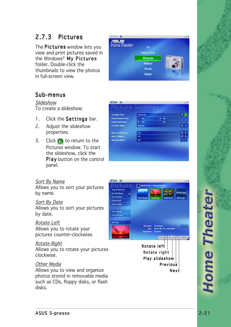 3 pictures pictures pictures pictures pictures | Asus S-presso User Manual | Page 45 / 64