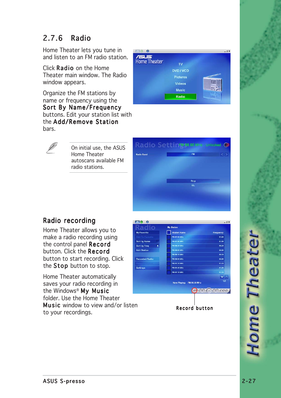 6 radio radio radio radio radio | Asus S-presso User Manual | Page 51 / 64