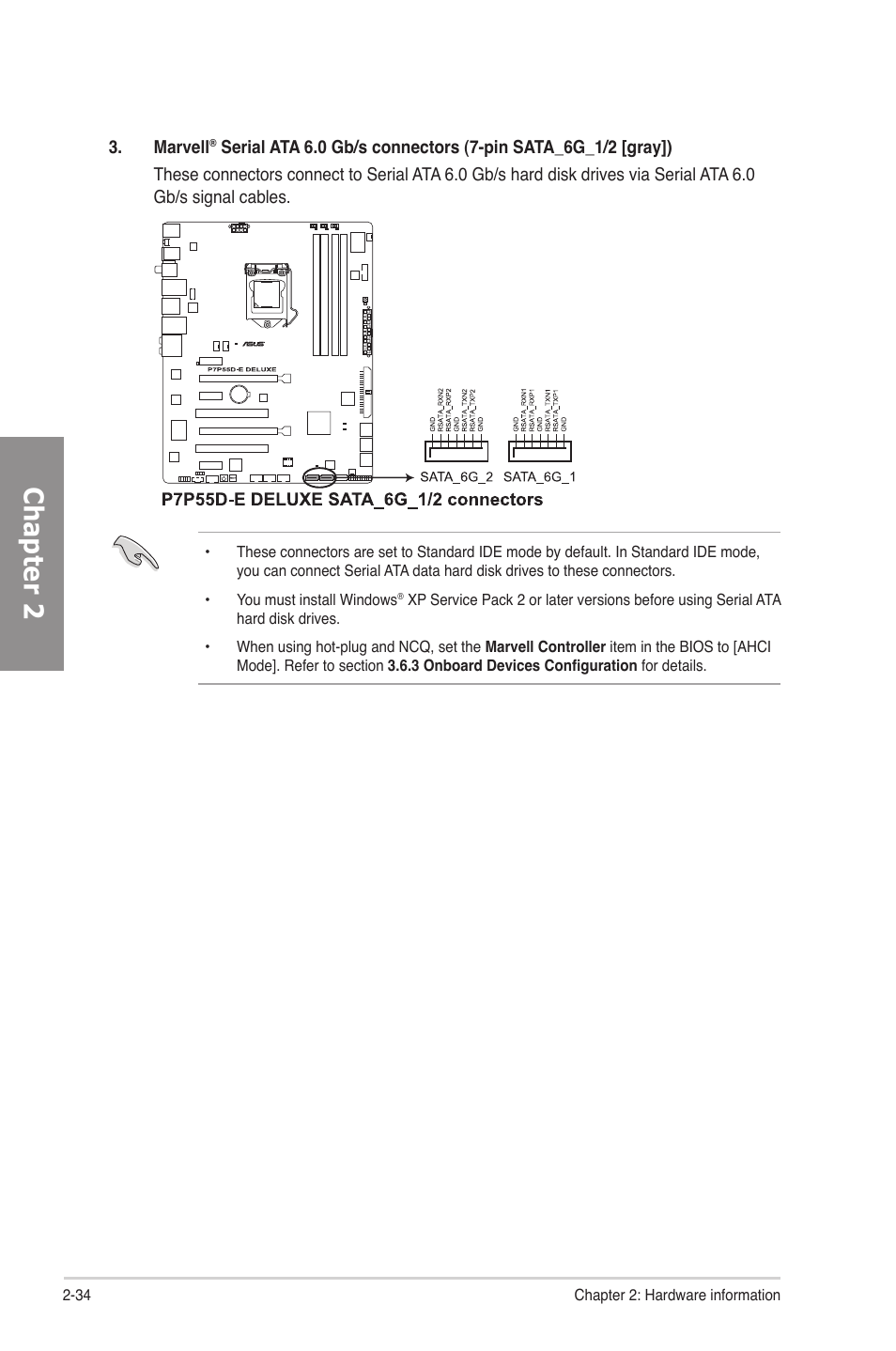 Chapter 2 | Asus P7P55D-E Deluxe User Manual | Page 54 / 132