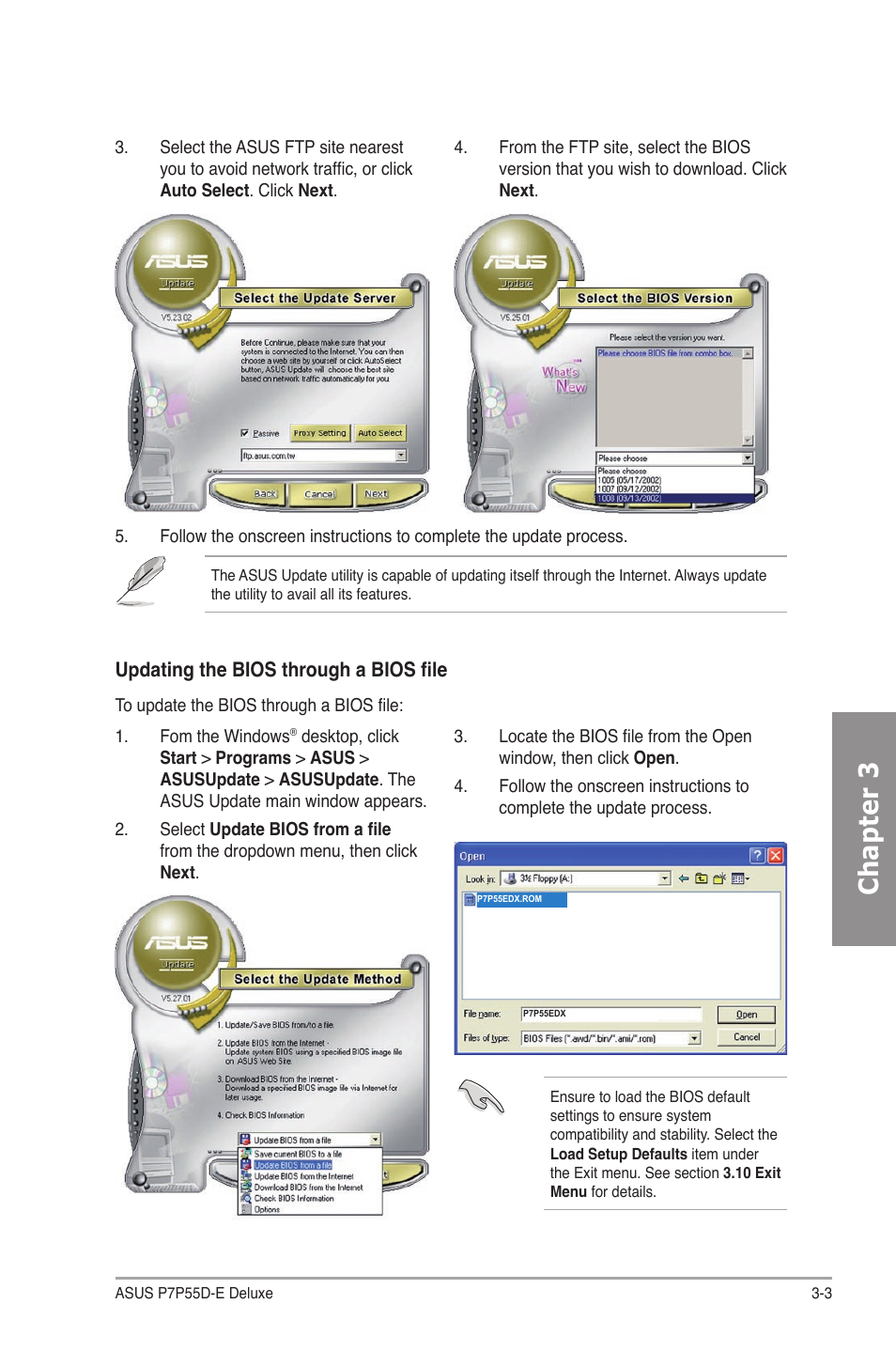 Chapter 3 | Asus P7P55D-E Deluxe User Manual | Page 67 / 132