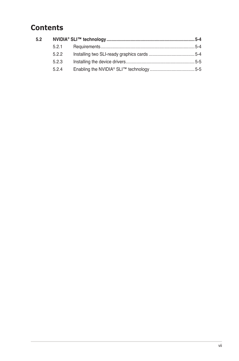 Asus P7P55D-E Deluxe User Manual | Page 7 / 132