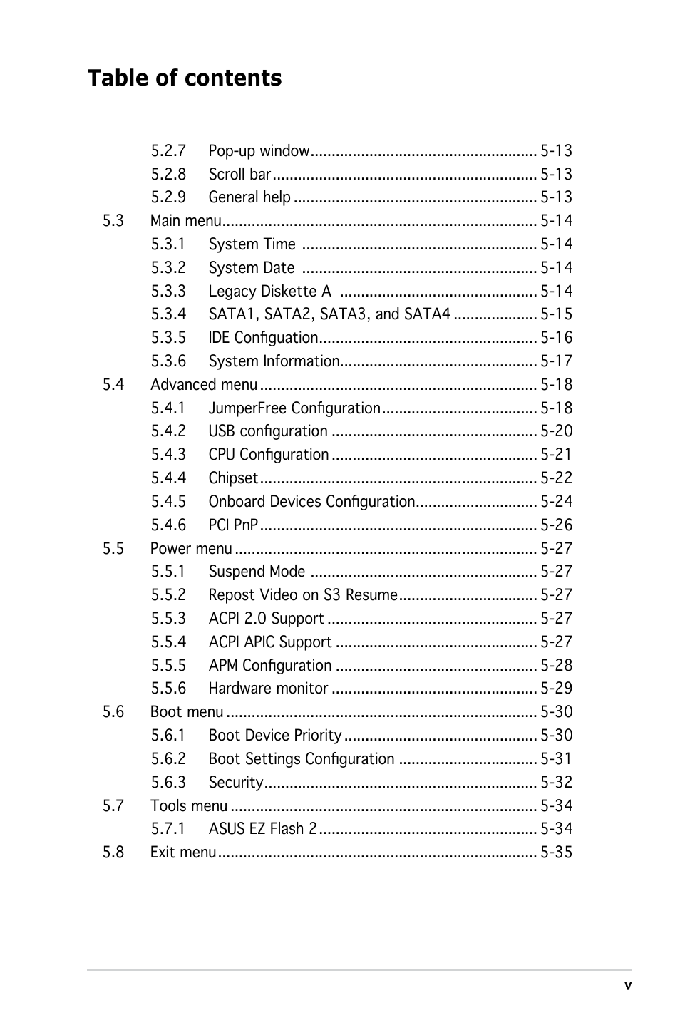 Asus V3-P5G965 User Manual | Page 5 / 100