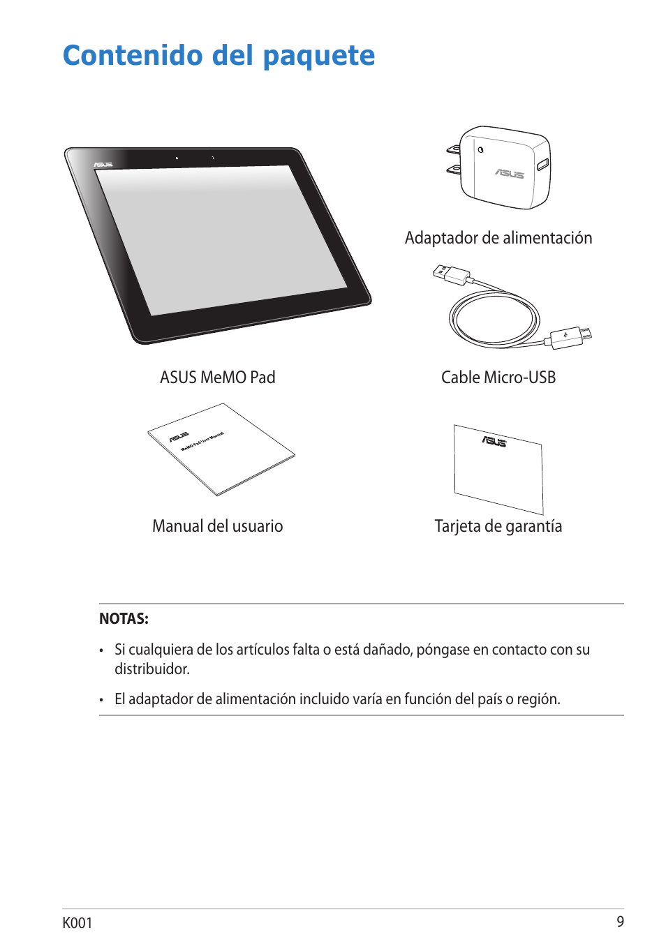 Asus MeMO Pad Smart 10 User Manual | Page 9 / 90