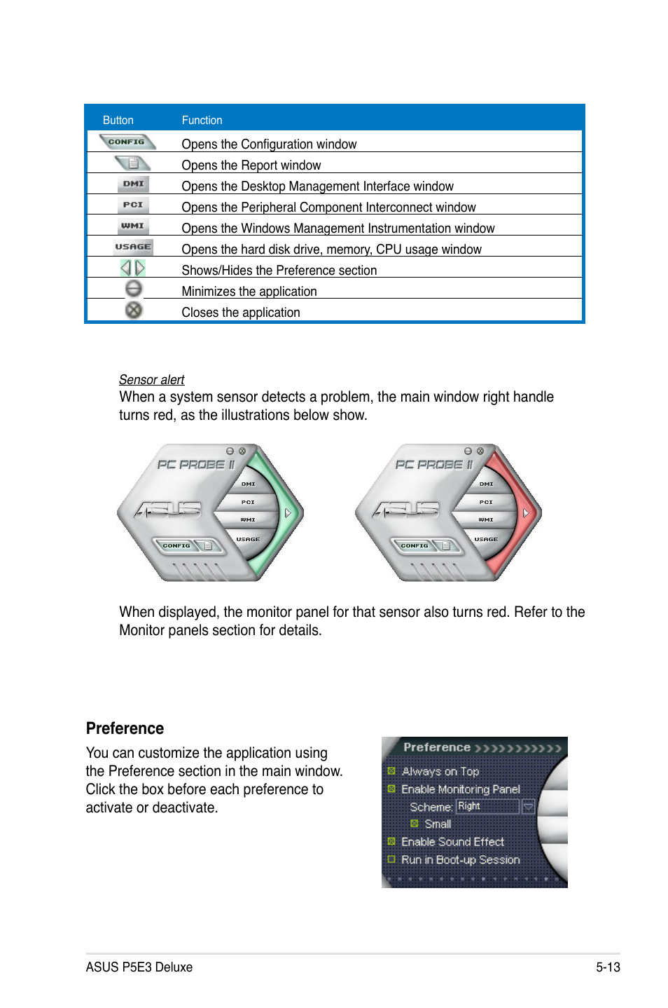 Preference | Asus P5E3 DELUXE/WiFi-AP User Manual | Page 127 / 188