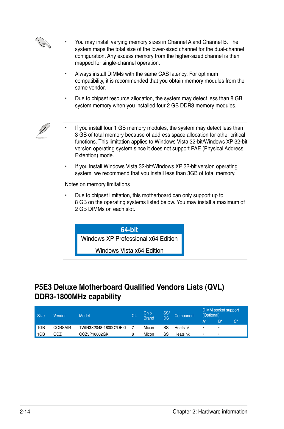 Asus P5E3 DELUXE/WiFi-AP User Manual | Page 40 / 188