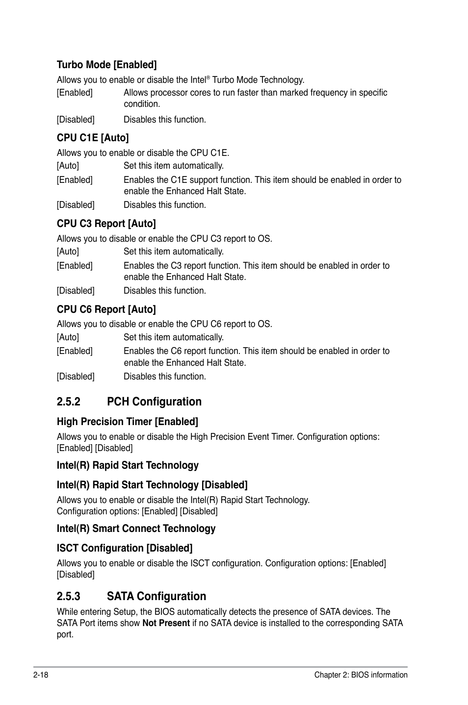 2 pch configuration, 3 sata configuration, Pch configuration -18 | Sata configuration -18 | Asus P8H77-I User Manual | Page 60 / 74