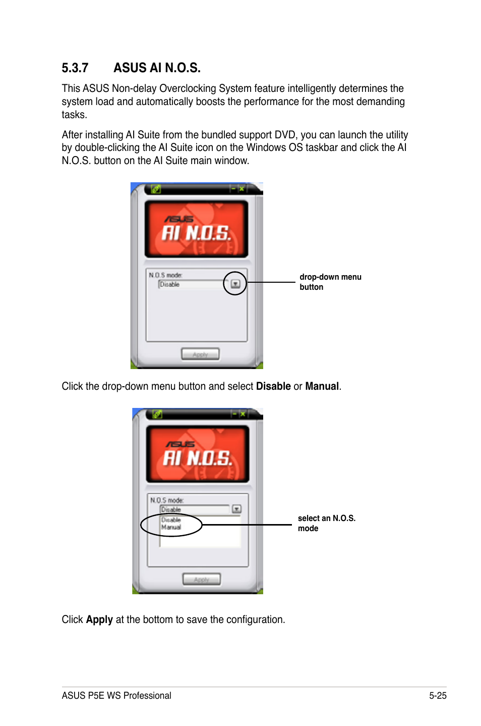 7 asus ai n.o.s | Asus P5E WS Professional User Manual | Page 137 / 172