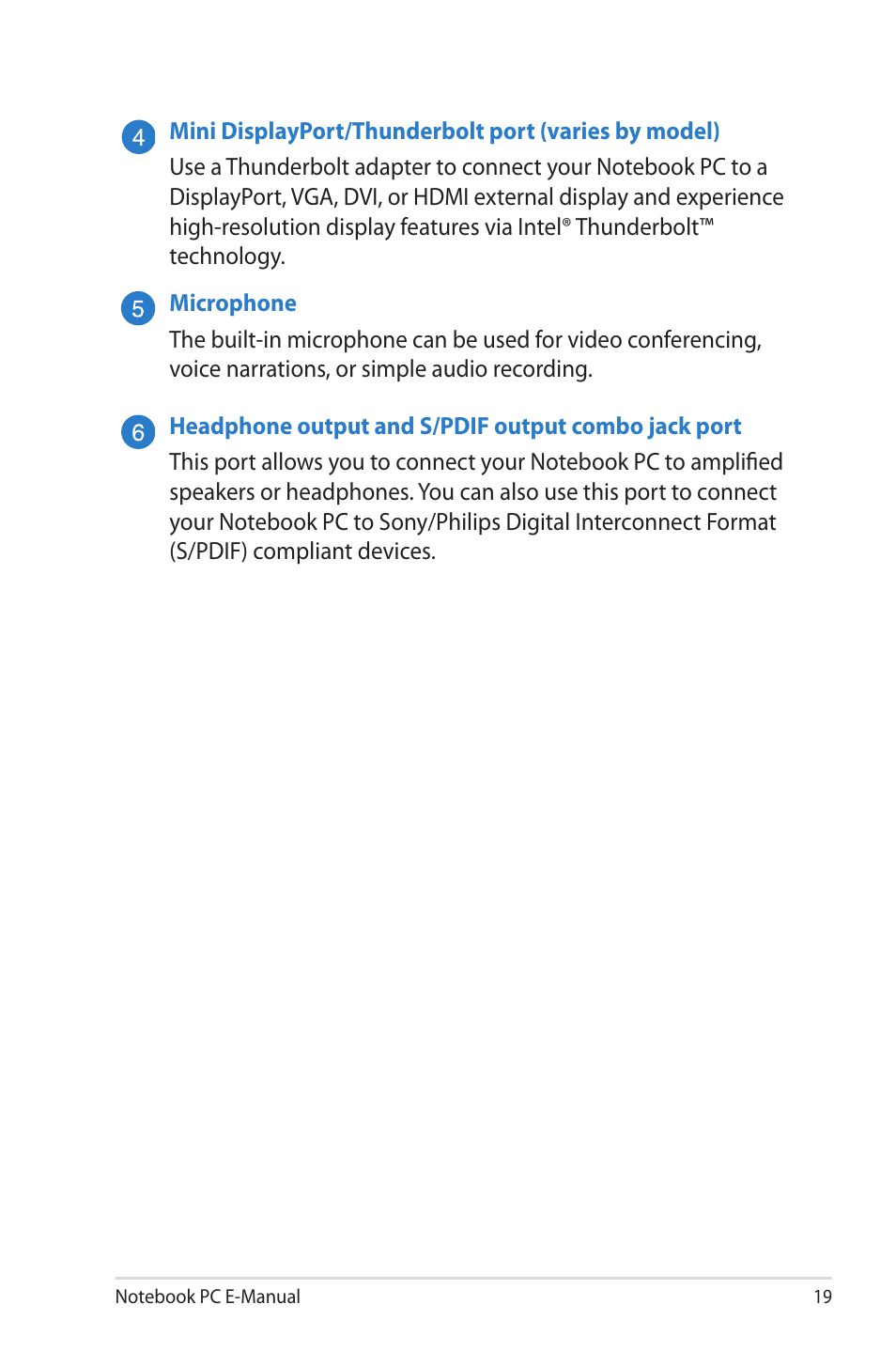 Asus G46VW User Manual | Page 19 / 102