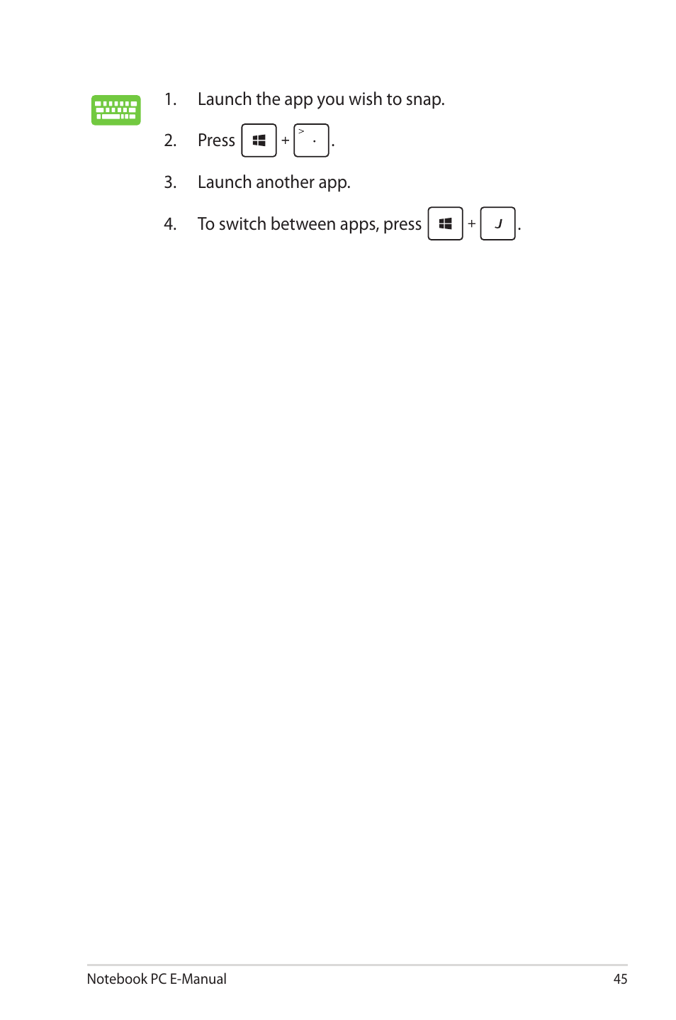 Asus G46VW User Manual | Page 45 / 102