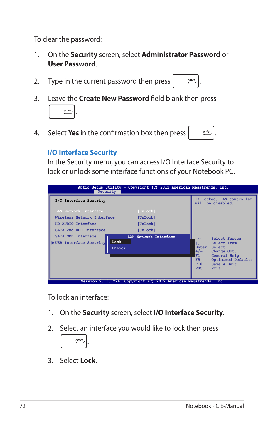 Asus G46VW User Manual | Page 72 / 102