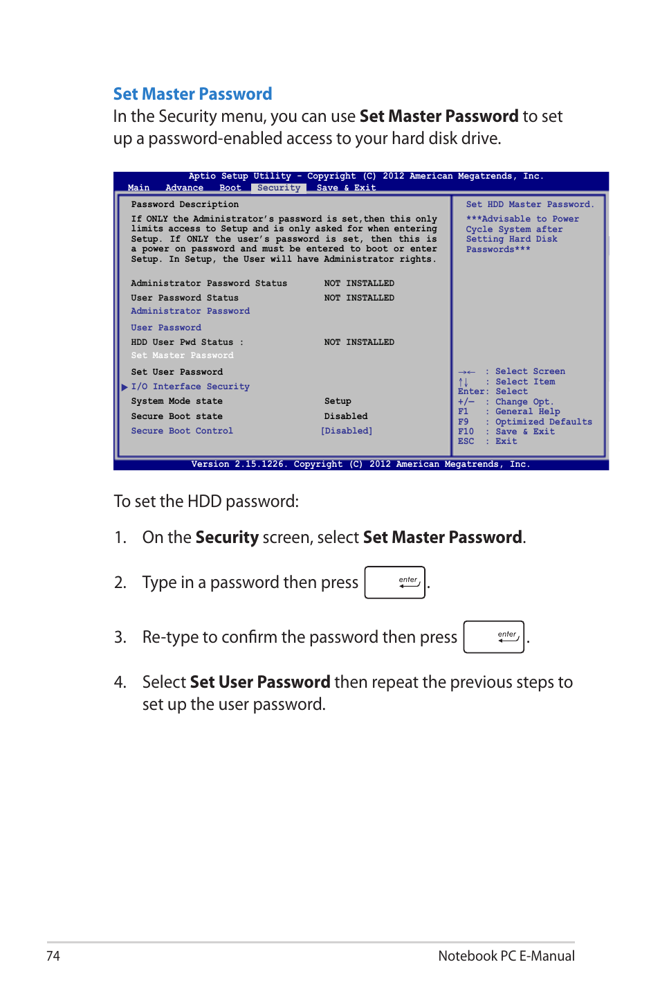 Asus G46VW User Manual | Page 74 / 102