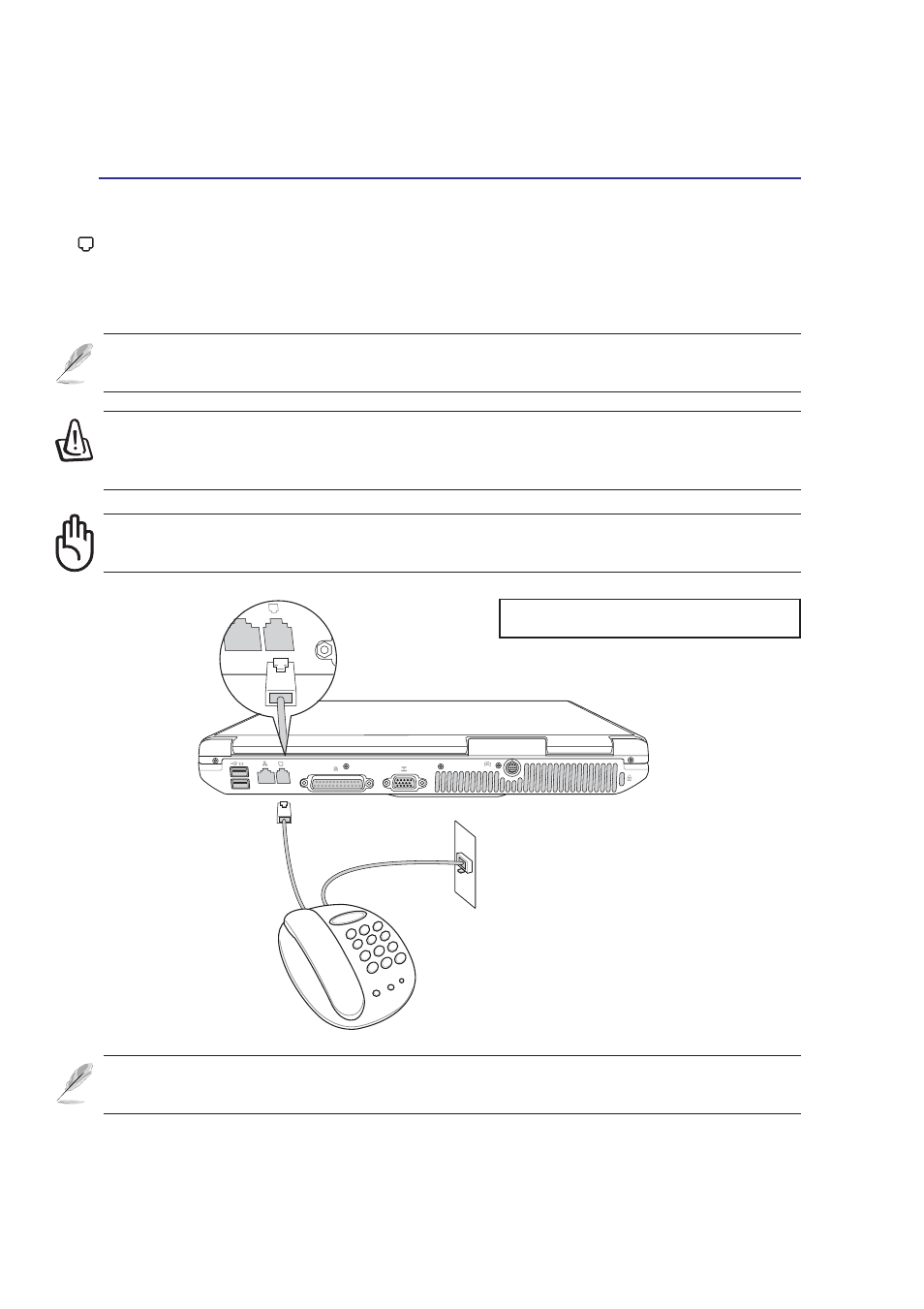Modem connection | Asus A2K User Manual | Page 51 / 74
