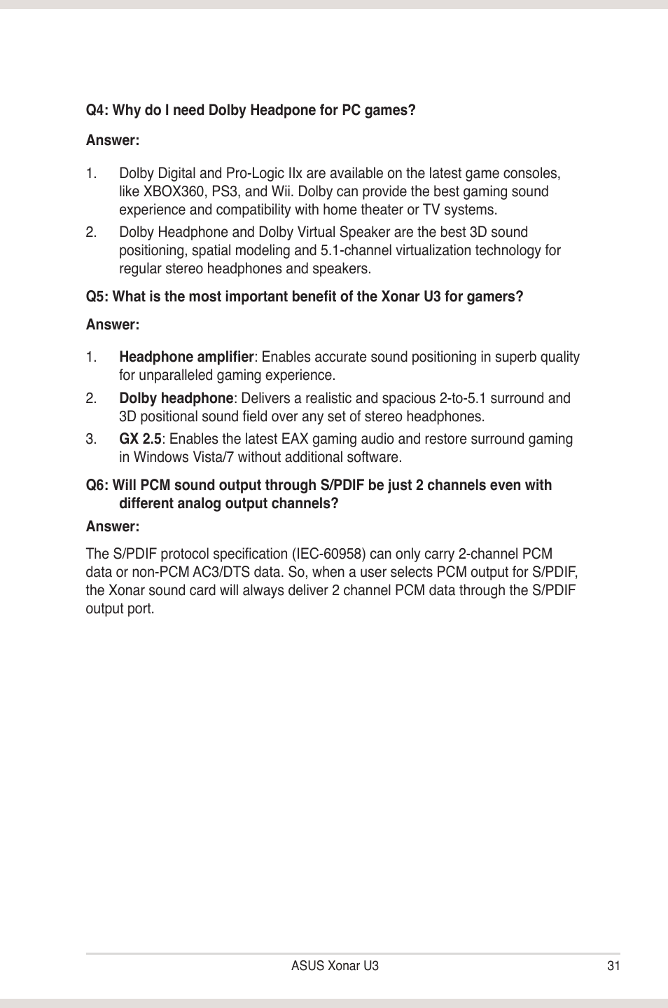 Asus Xonar U3 User Manual | Page 37 / 38