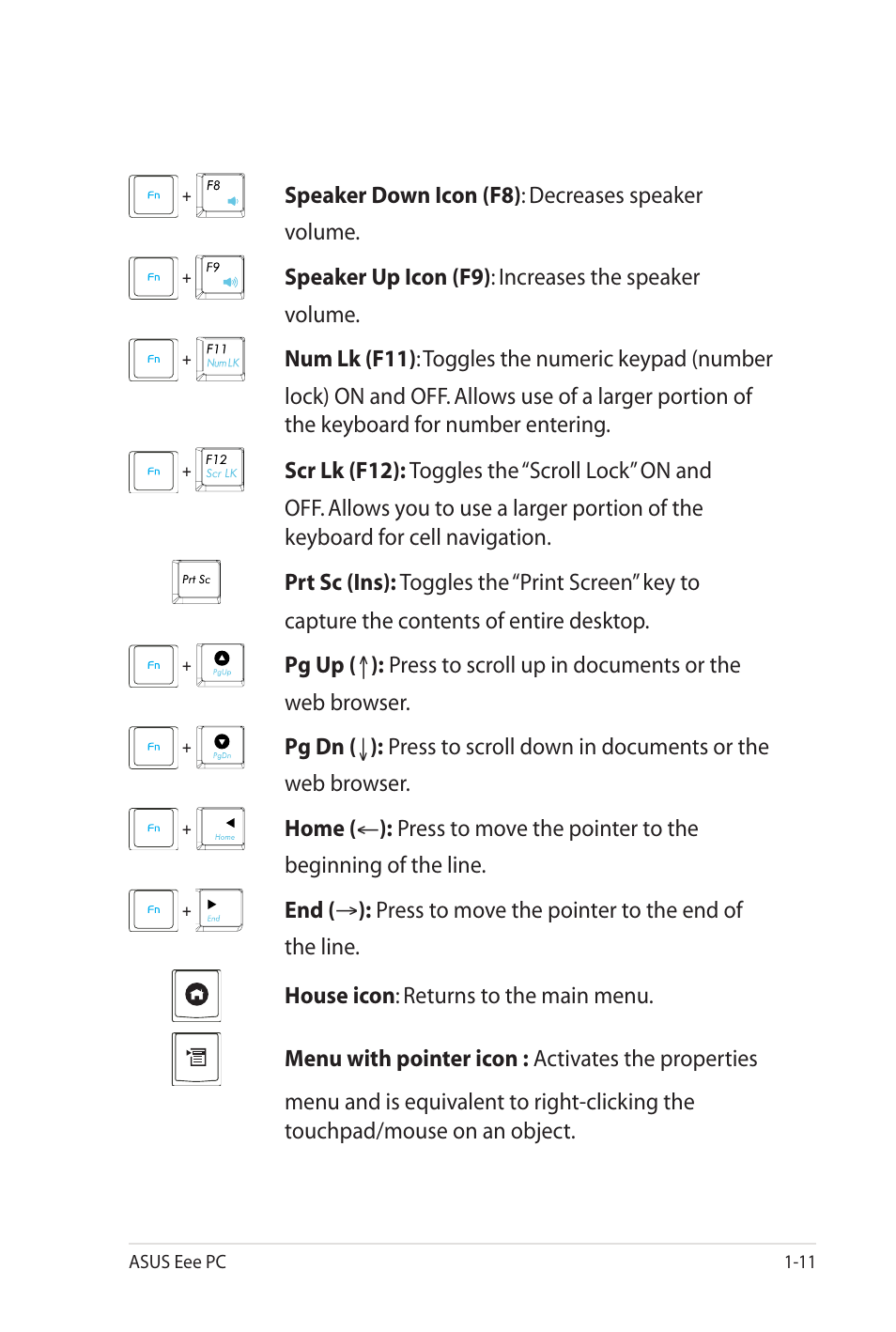 Asus Eee PC 900SD/Linux User Manual | Page 19 / 80