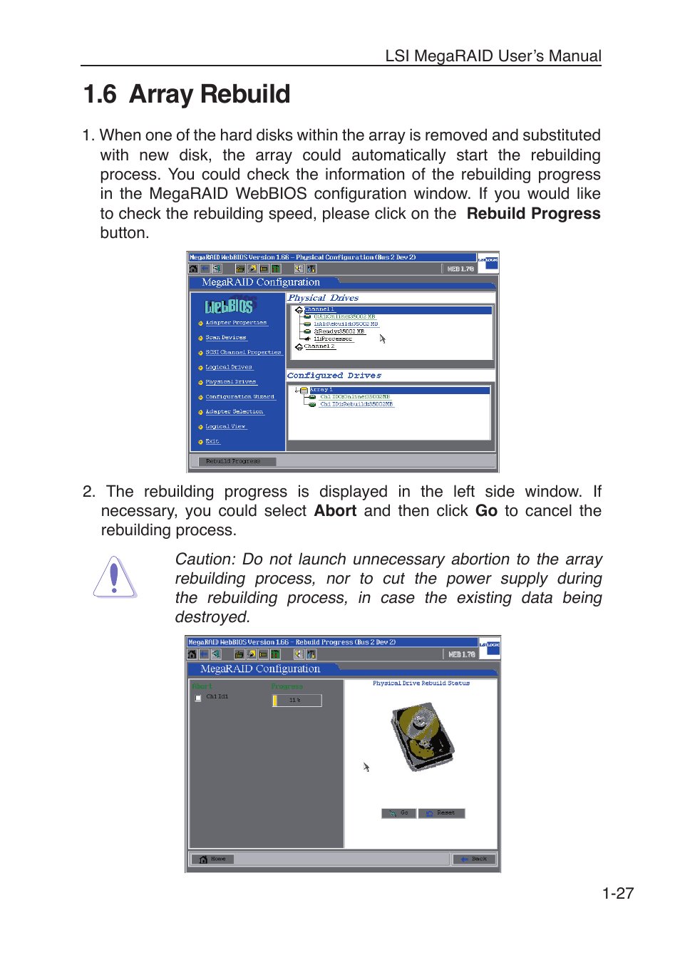 6 array rebuild | Asus SCSI 320-2 User Manual | Page 34 / 96